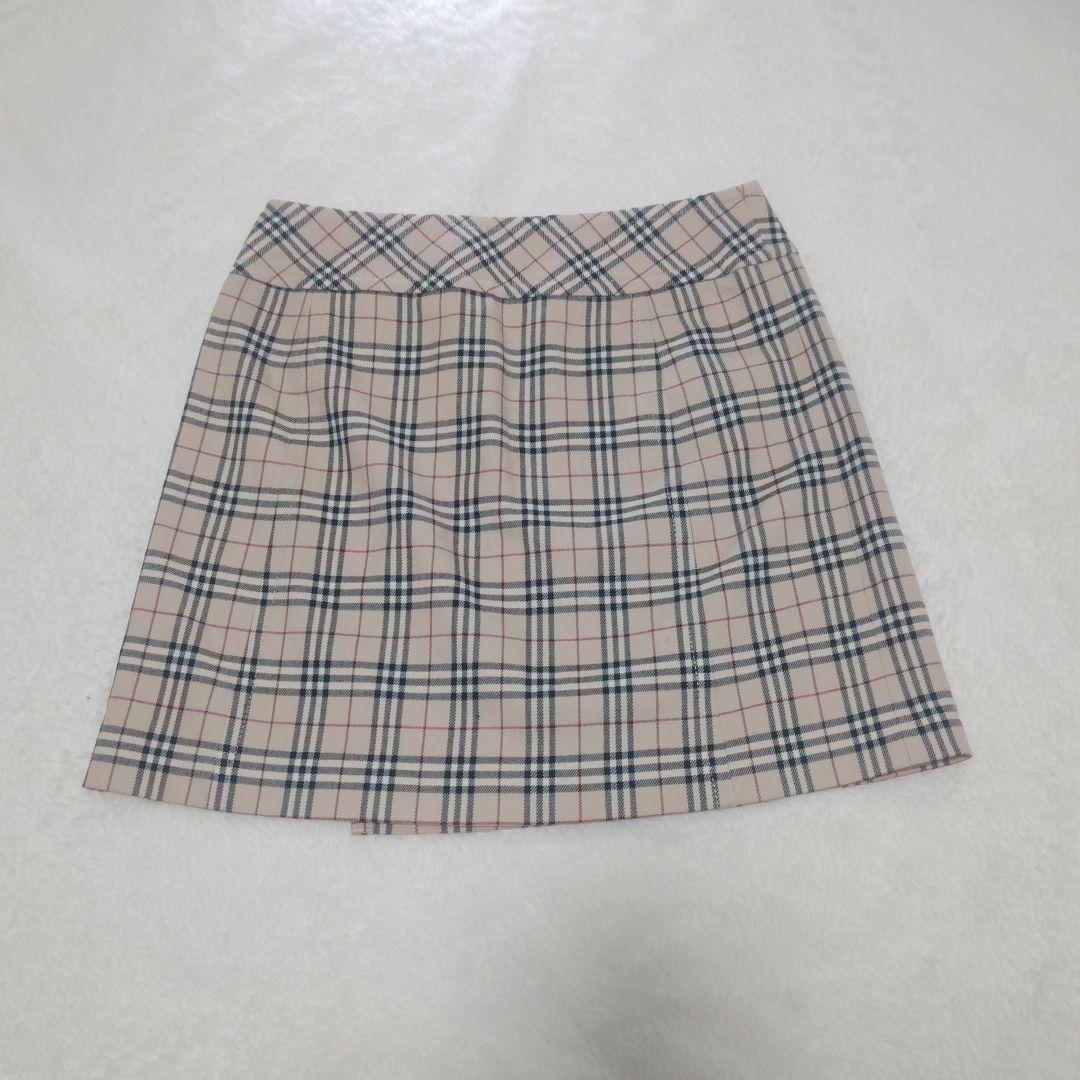 バーバリーブルーレーベル ラップスカート ミニスカート ノバチェック y2k