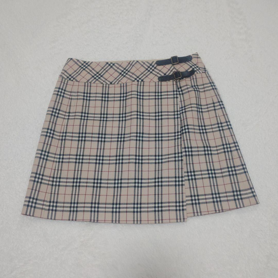 バーバリーブルーレーベル ラップスカート ミニスカート ノバチェック y2k