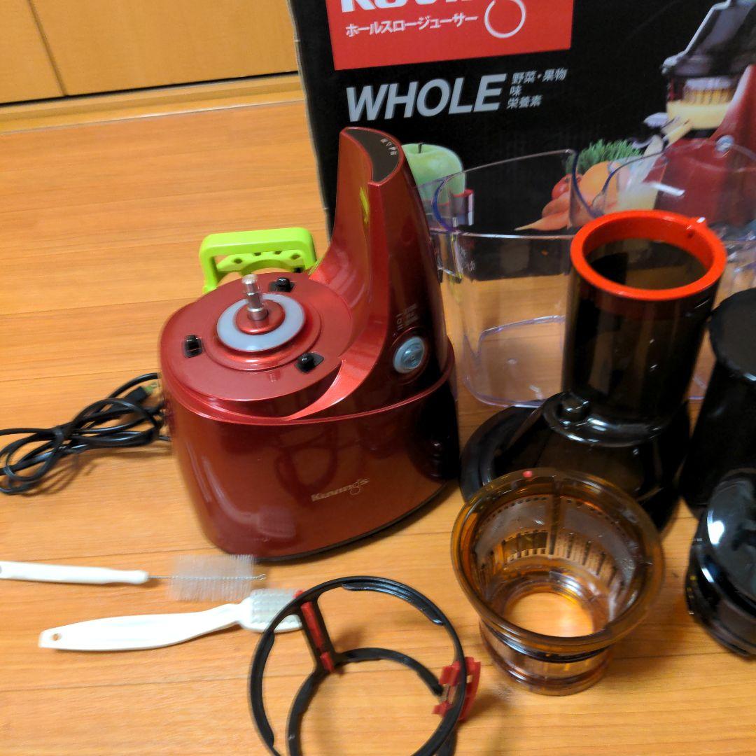 ◇動作確認済 クビンス ホールスロージューサー JSG-641M レッド