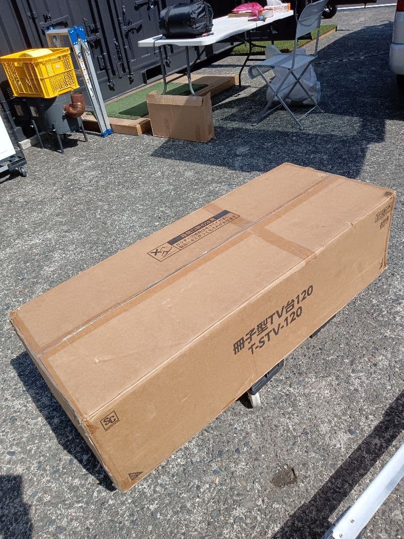 ルーバー扉付きテレビ台 120cm T-STV-120