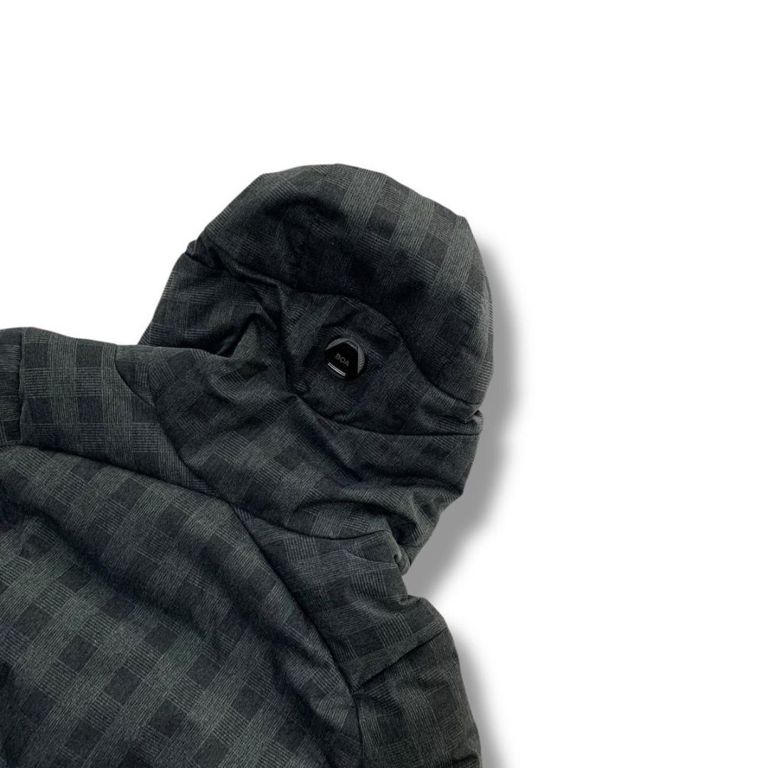 希少デザイン 美品 デサント ダウンジャケット 水沢 ロゴ グレー 別注 ☆