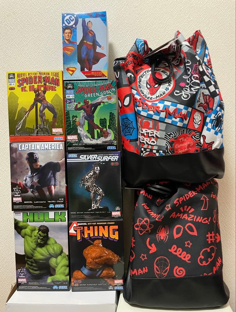 【匿名配送】スパイダーマン キャプテンアメリカ　スーパーマン　シング　バッグ