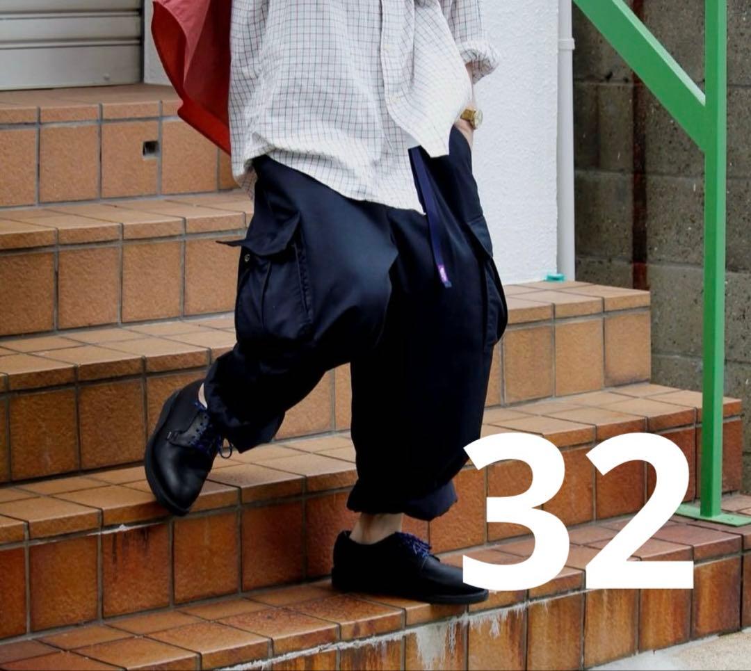 パープルレーベル　ストレッチツイルカーゴパンツ 黒　32