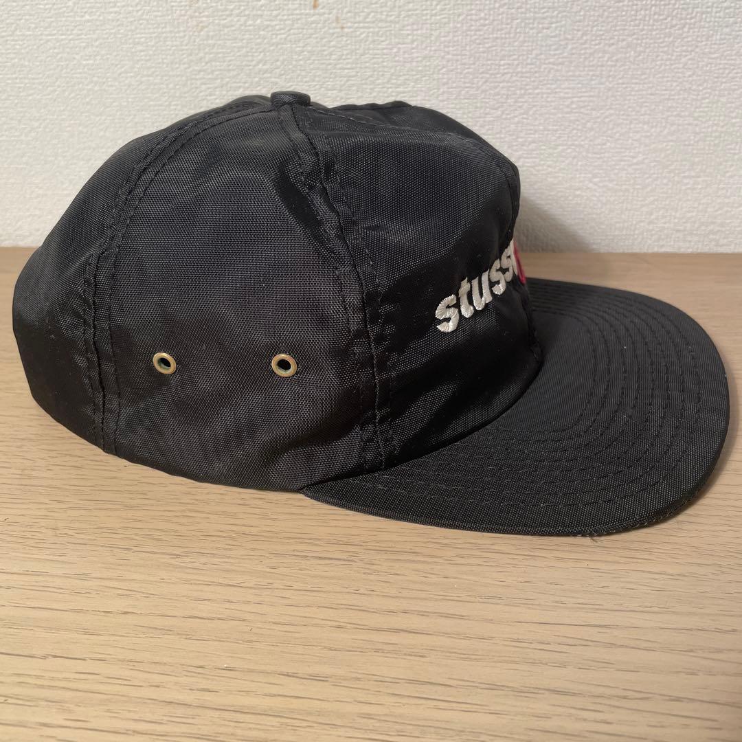 90s old stussy ナイロンキャップ 白タグ USA製