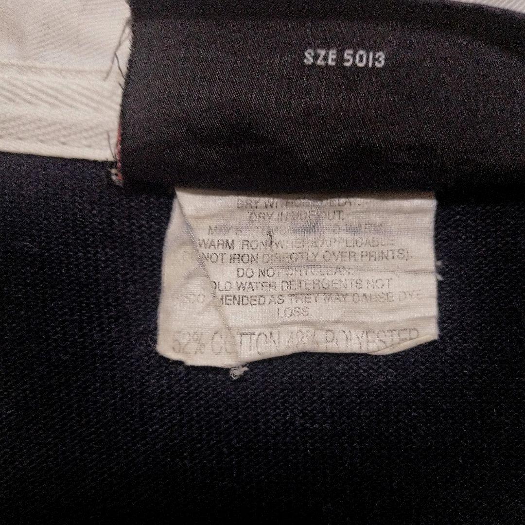 90s カンタベリー オールブラックス 刺繍ロゴ 長袖 ラガーシャツ L 黒色