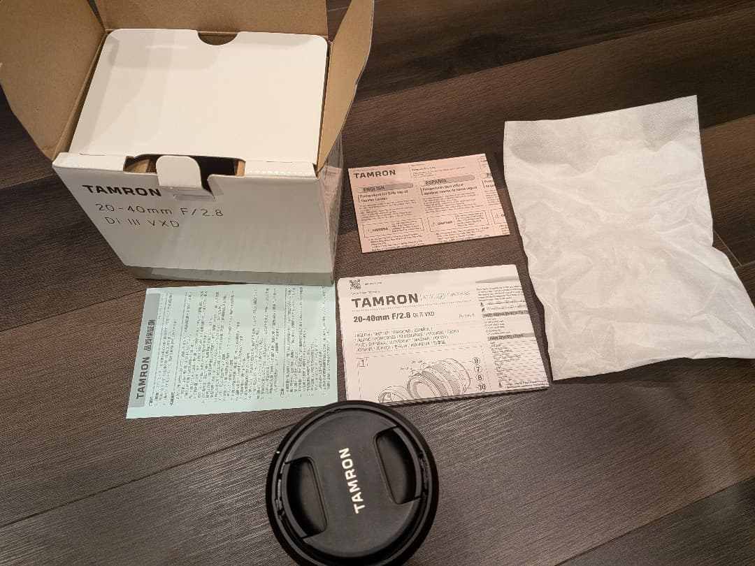 TAMRON 20-40mm F/2.8 Di III VXD Eマウント