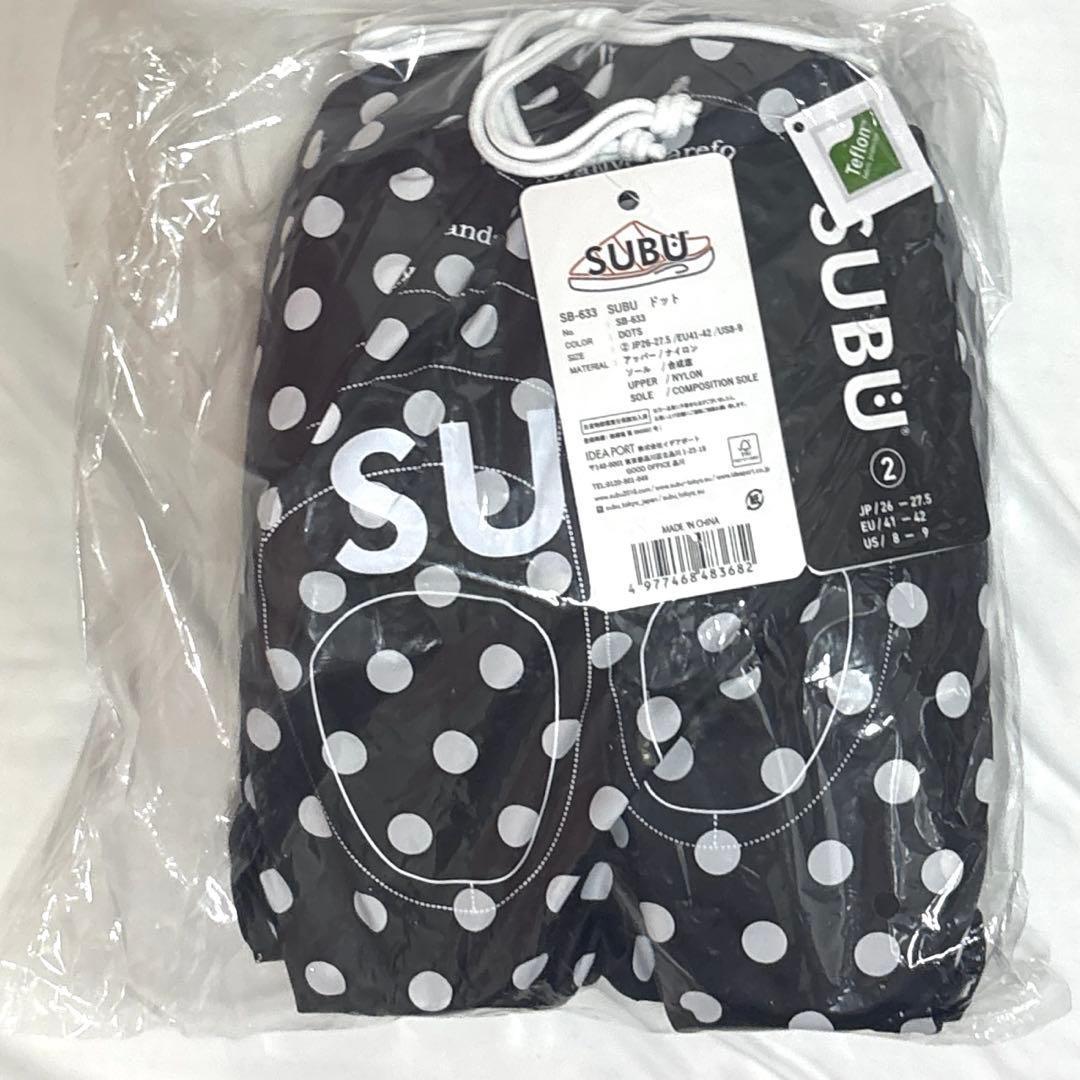フォロー割適用！SUBU スブ DOTS ドット柄 サンダル 26〜27.5cm