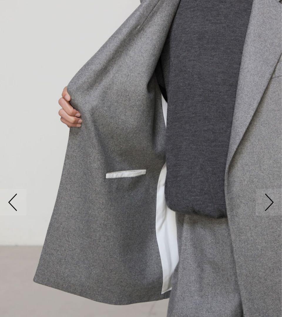 定価99000円　TOMORROWLAND .B ウールフラノ テーラードジレ