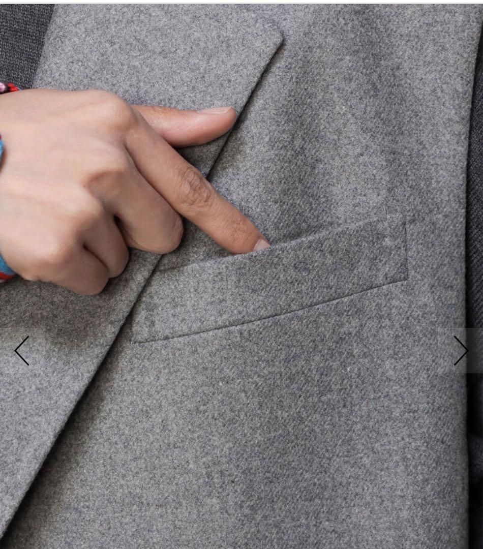 定価99000円　TOMORROWLAND .B ウールフラノ テーラードジレ