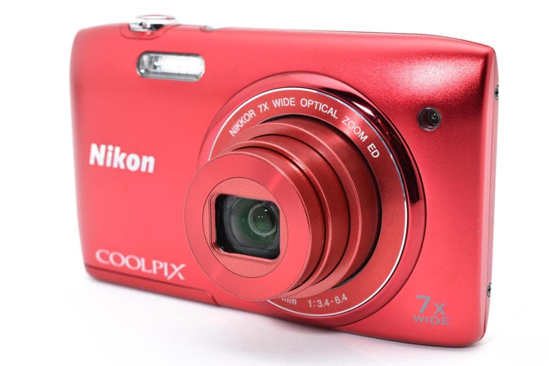 ■ 美品 ■ ニコン　Nikon COOLPIX S3400 レッド