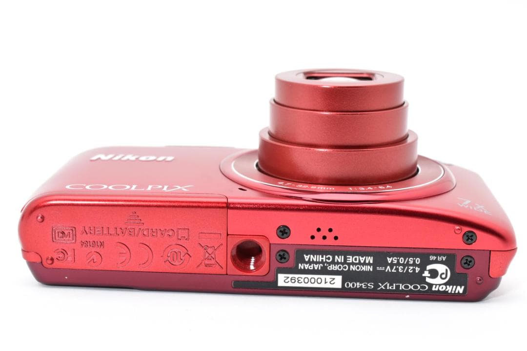 ■ 美品 ■ ニコン　Nikon COOLPIX S3400 レッド
