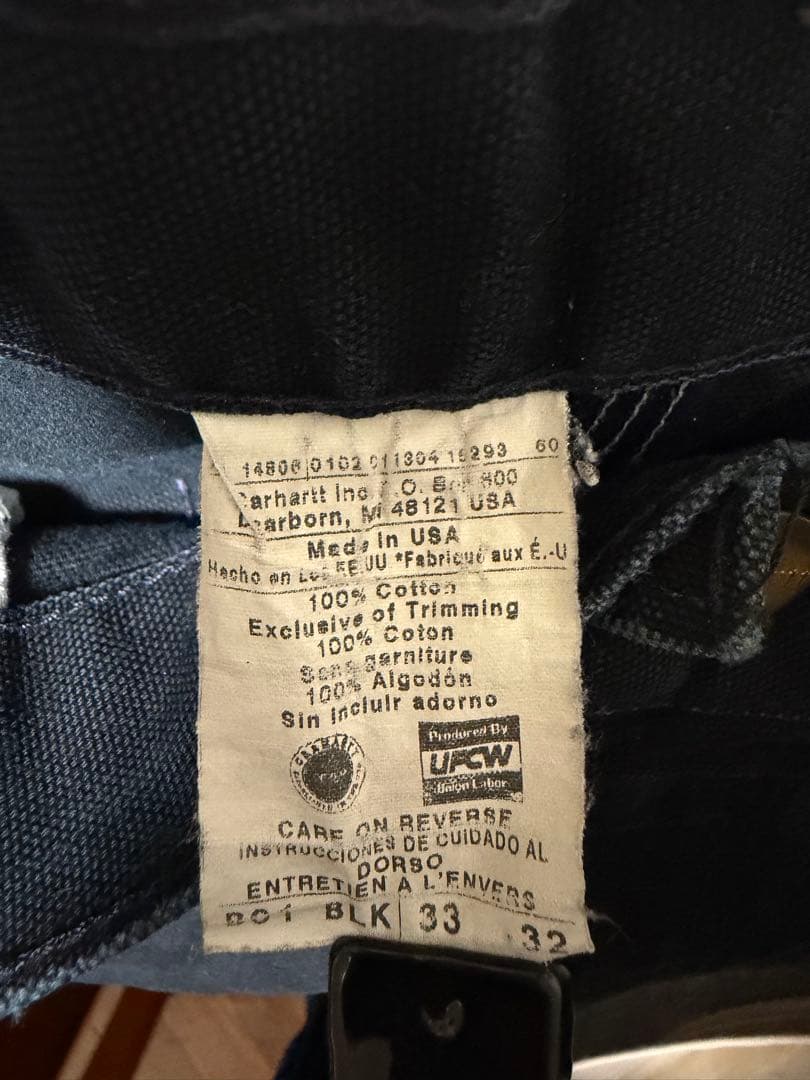 USA製 Carhartt カーハート ダブルニー ペインターパンツ33x32
