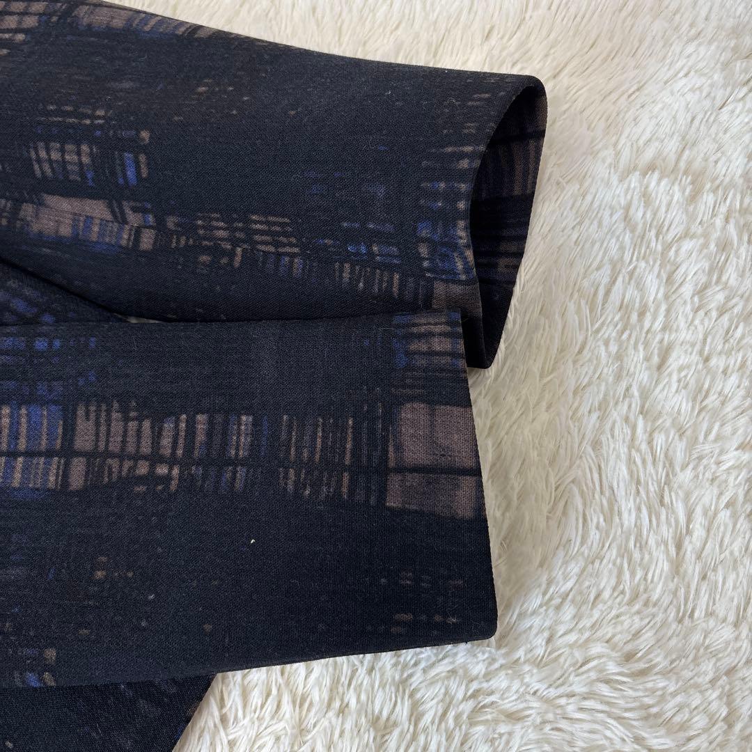 A.RバージンウールジャケットXL 総柄　球状・ロゴB ベルト