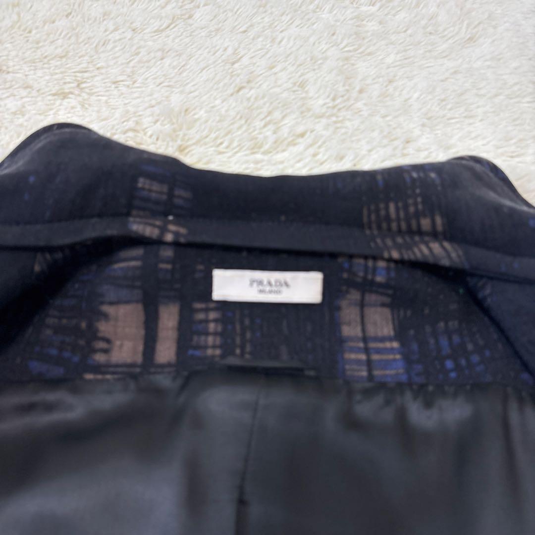 A.RバージンウールジャケットXL 総柄　球状・ロゴB ベルト