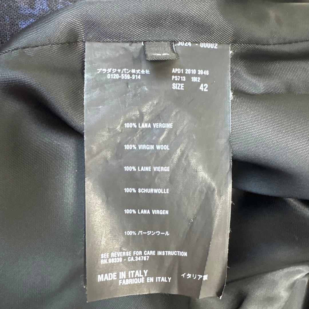 A.RバージンウールジャケットXL 総柄　球状・ロゴB ベルト