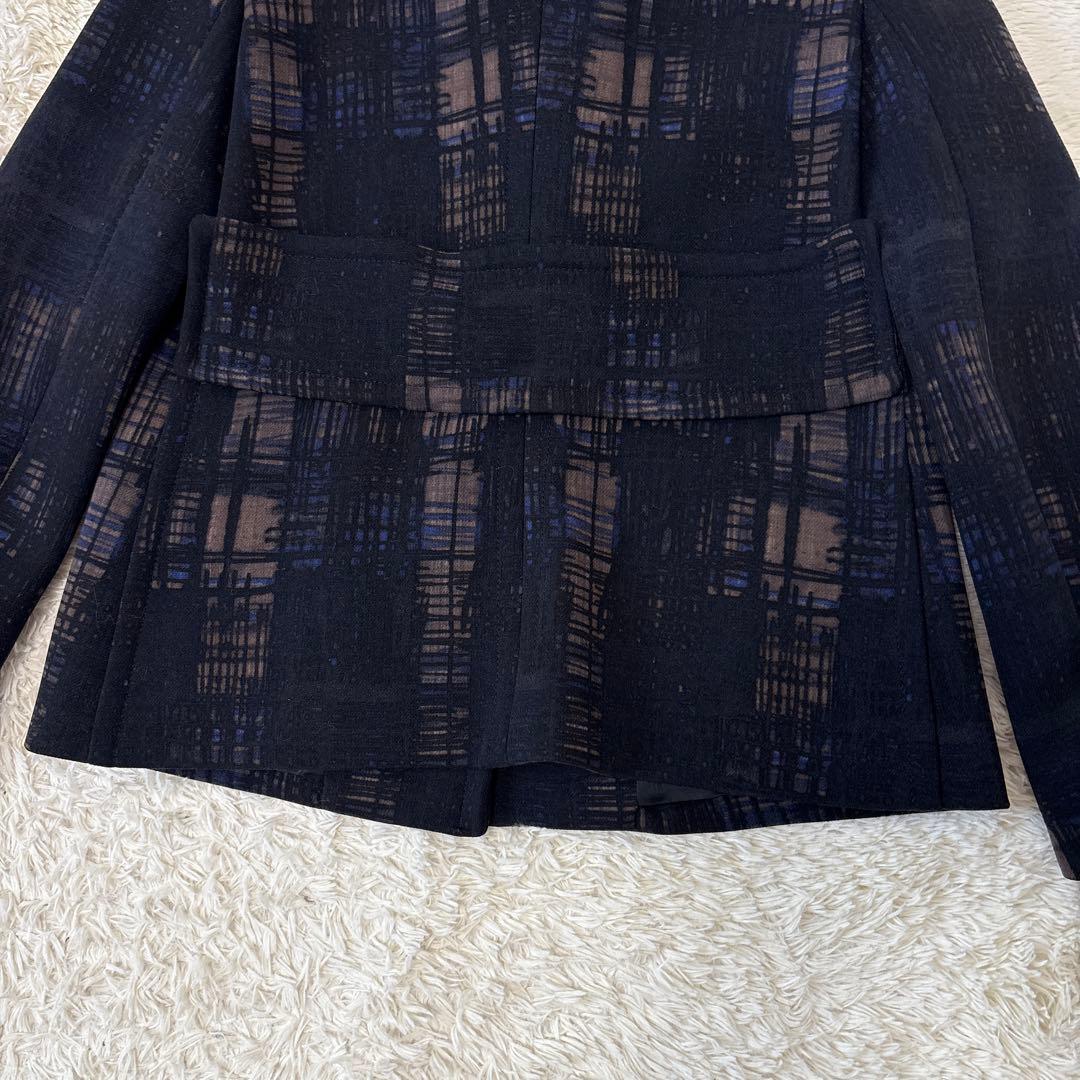 A.RバージンウールジャケットXL 総柄　球状・ロゴB ベルト