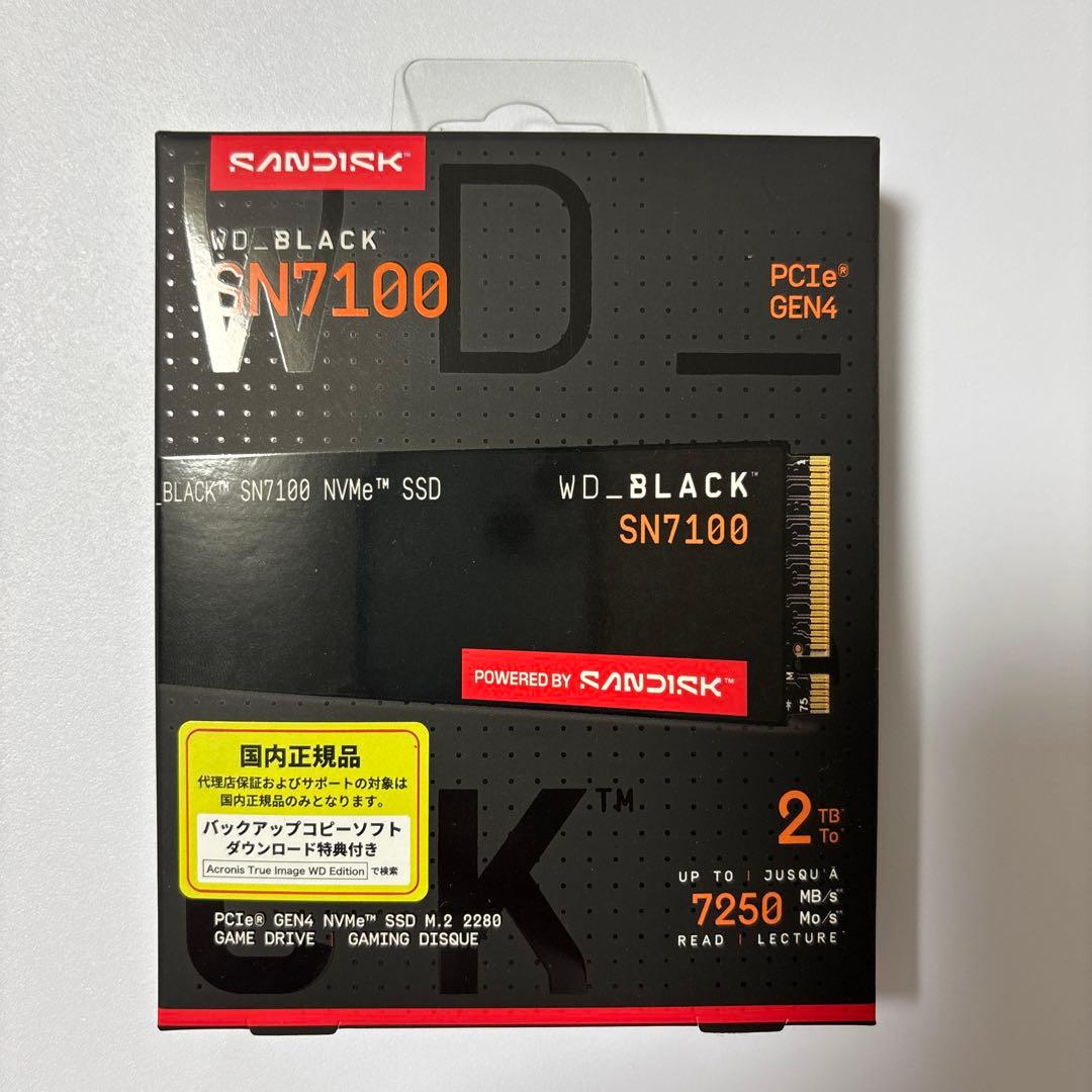内蔵型SSD WD_BLACK SN7100 2TB SSD M.2 2280
