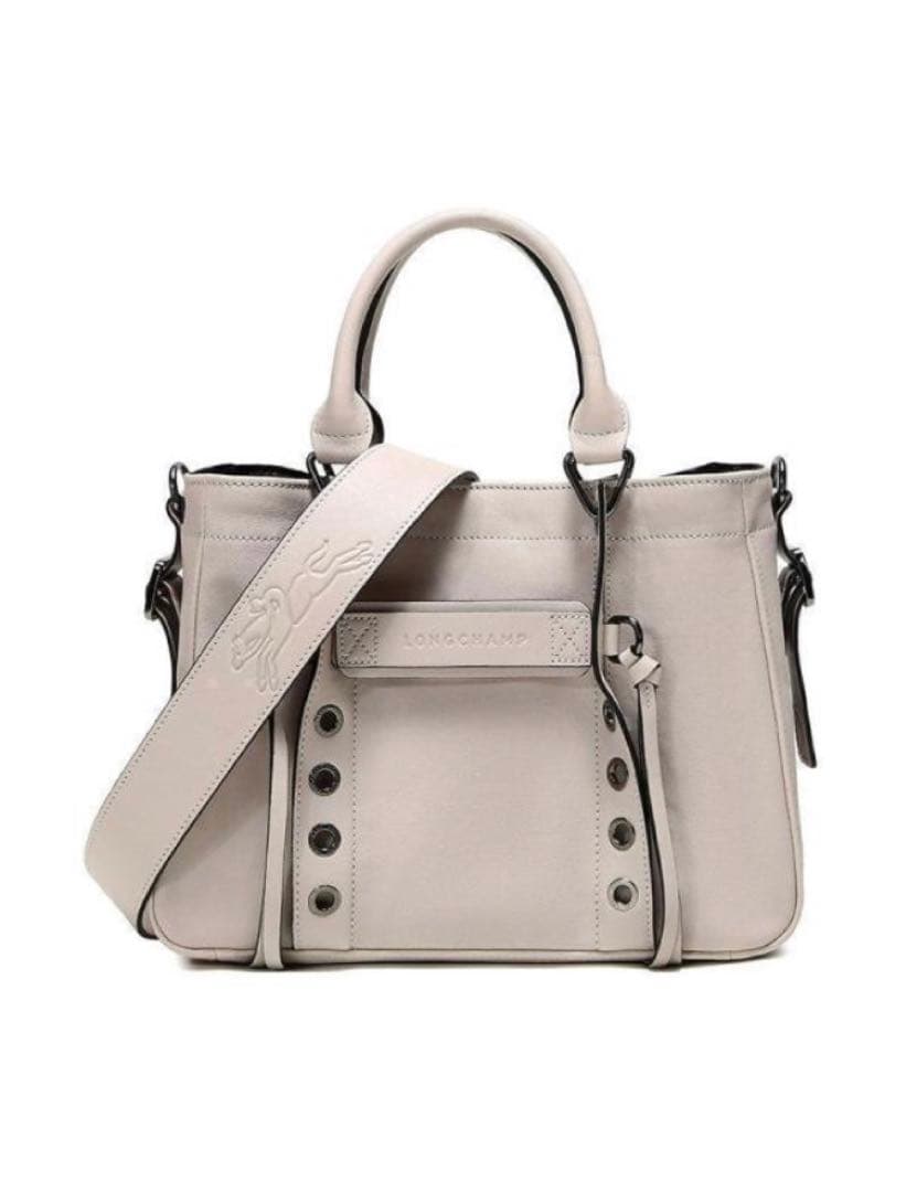 ★kinaco様★ロンシャン レザーショルダーバッグ argile アイボリー