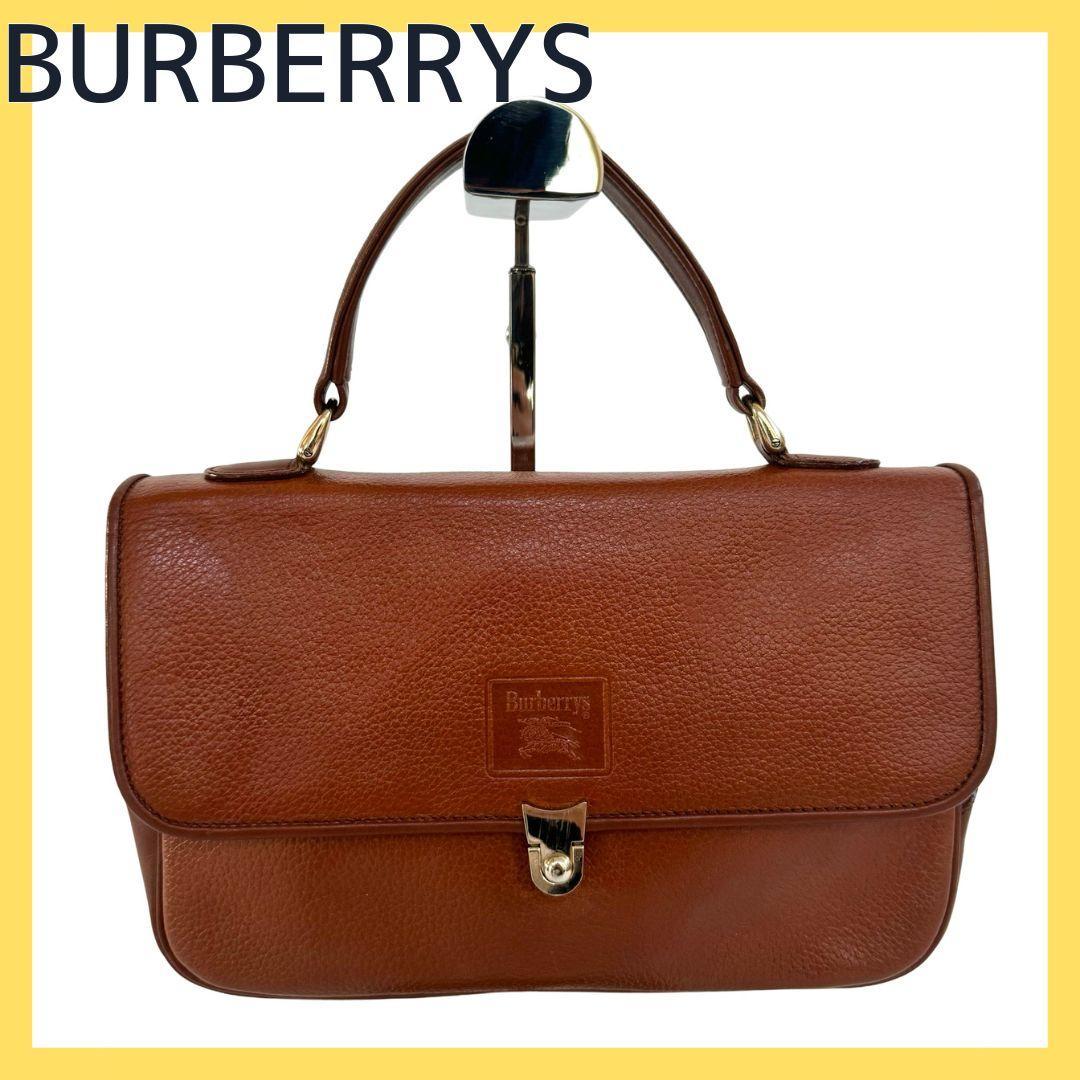 BURBERRY バーバリー ハンドバック レザー ヴィンテージ ブラウン