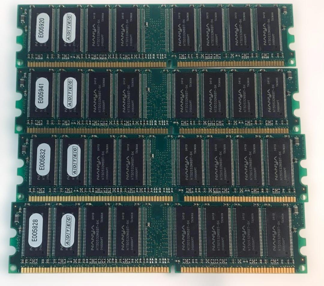 ADTEC製 グレーPowerMac用ECCメモリ256MB×4枚