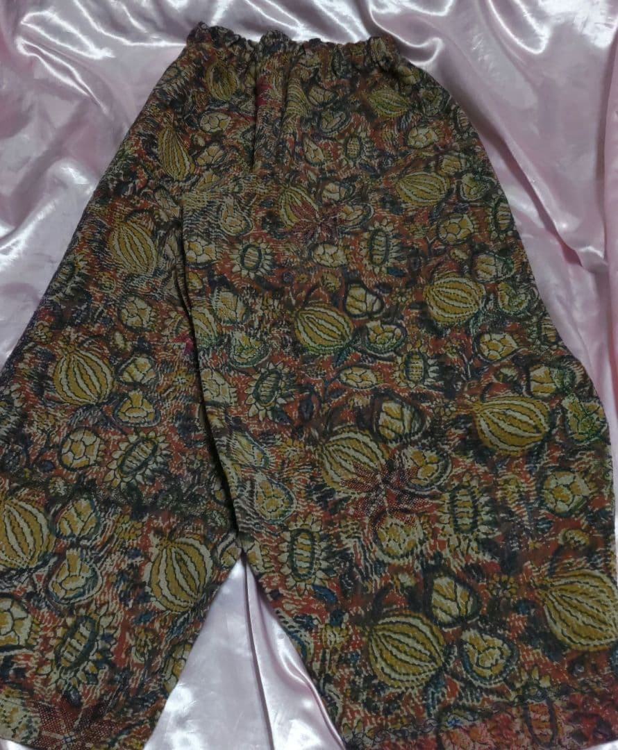 MALAIKA　バグルーグドゥリーパンツ　古布刺し子　赤系　新品未使用タグ付き