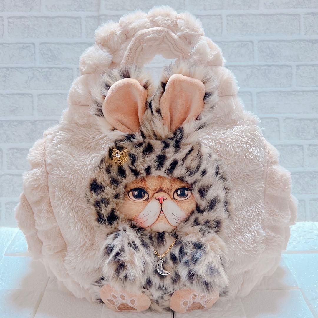 コヤンイサムチョン トートバッグ ファー 猫 うさみみ ハンドメイド