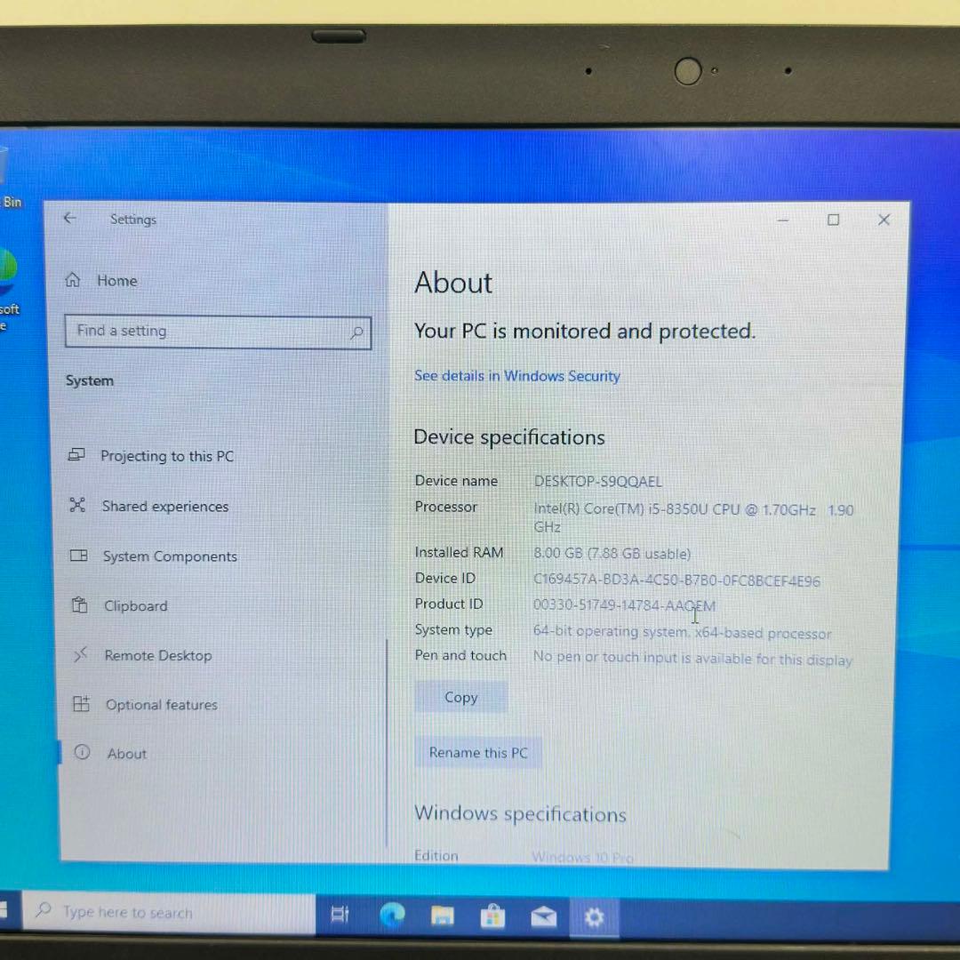 NEC ノートパソコン｜i5-8350U｜8GB・512GB 15インチ