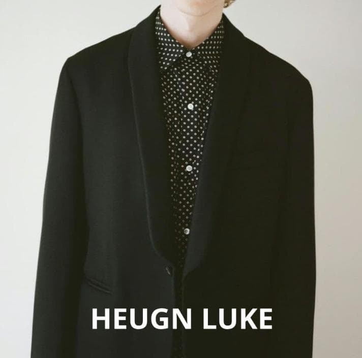 新品 定価9.6万 HEUGN Luke Black テーラードジャケット ２