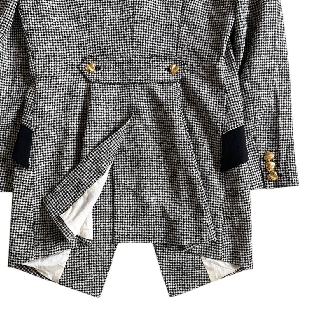 90s MOSCHINO COUTURE! ハート 金釦 ロング ジャケット