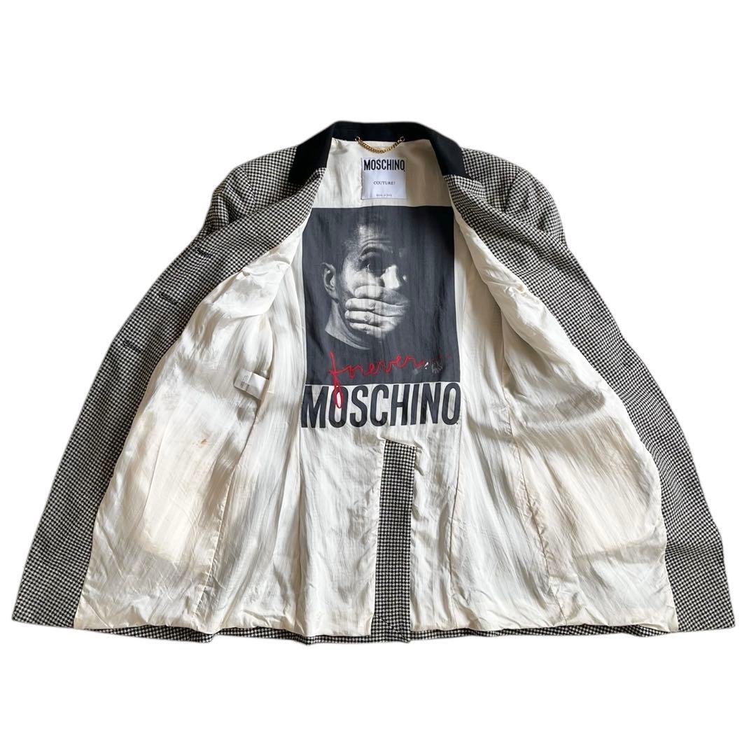 90s MOSCHINO COUTURE! ハート 金釦 ロング ジャケット