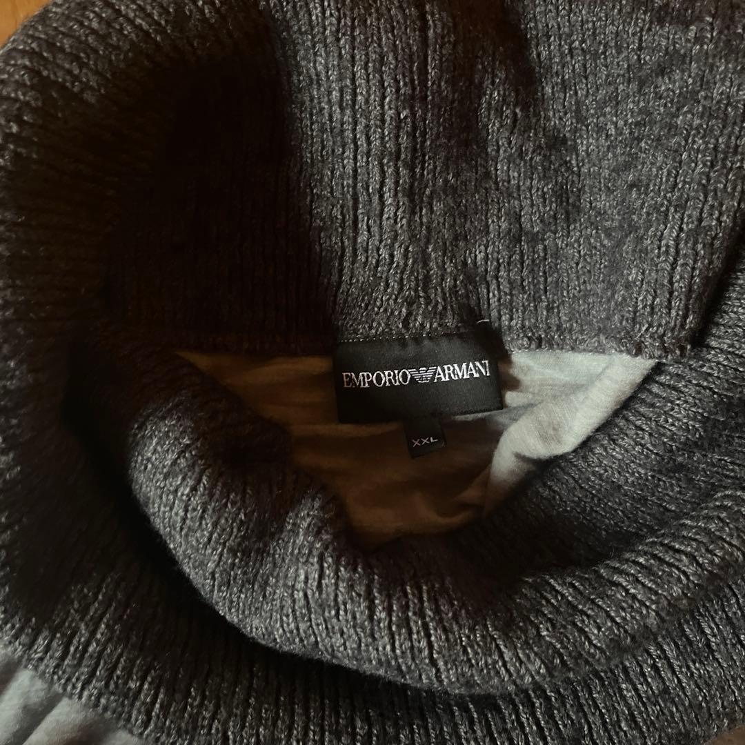 00s EMPORIO ARMANI ハイネックニットシャツ archive