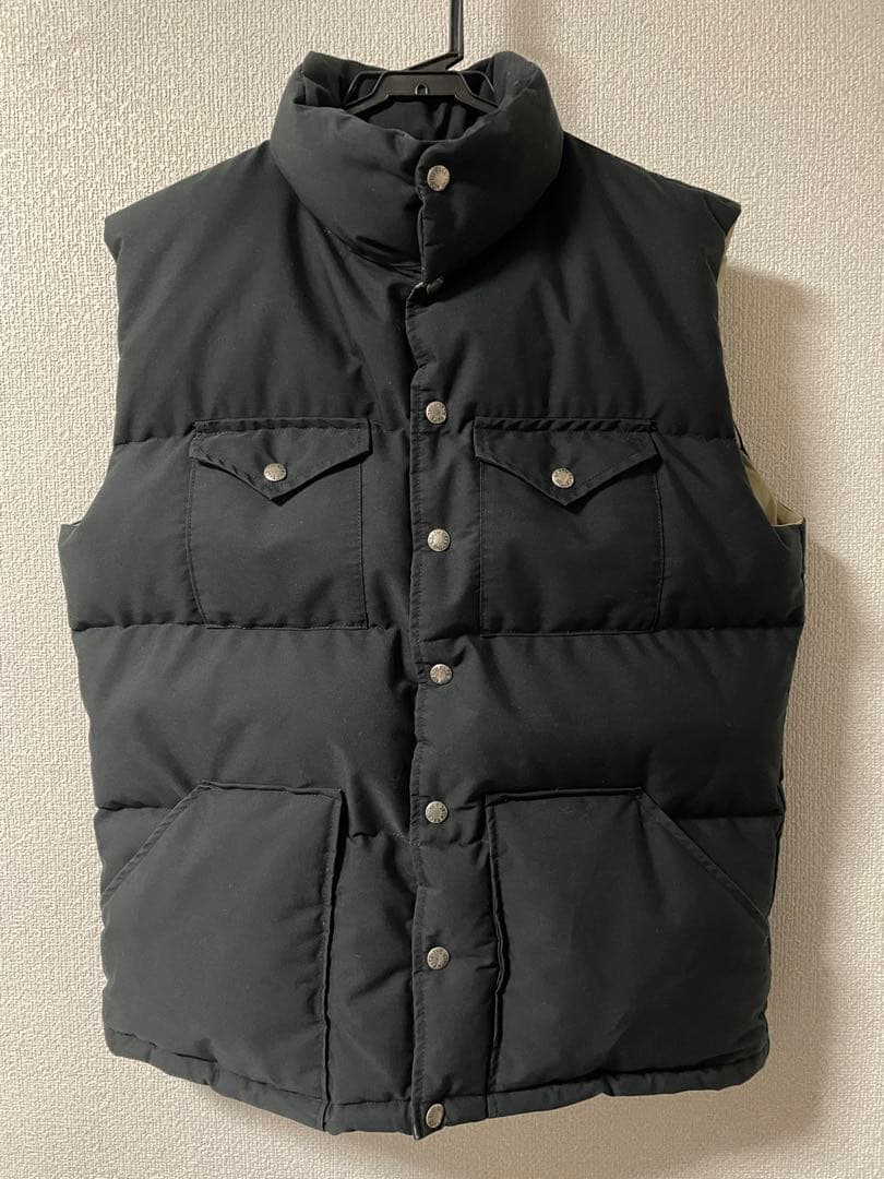【美品】THE NORTH FACE 茶タグ復刻 シエラダウンベスト 黒 L