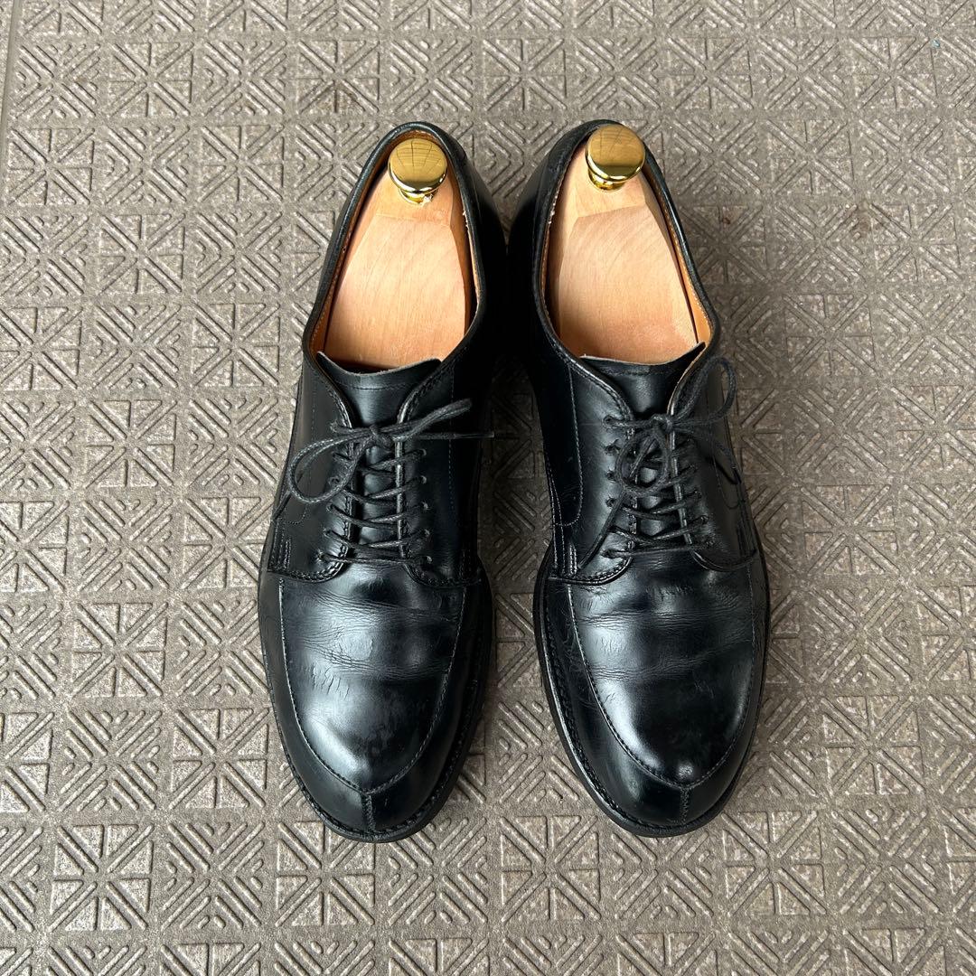 【Alden】モディファイドラスト黒レザー ドレスシューズ