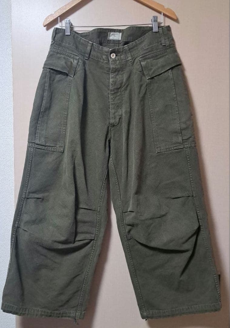 HERILL Duck Cargo Pants khaki 別注サイズ 2