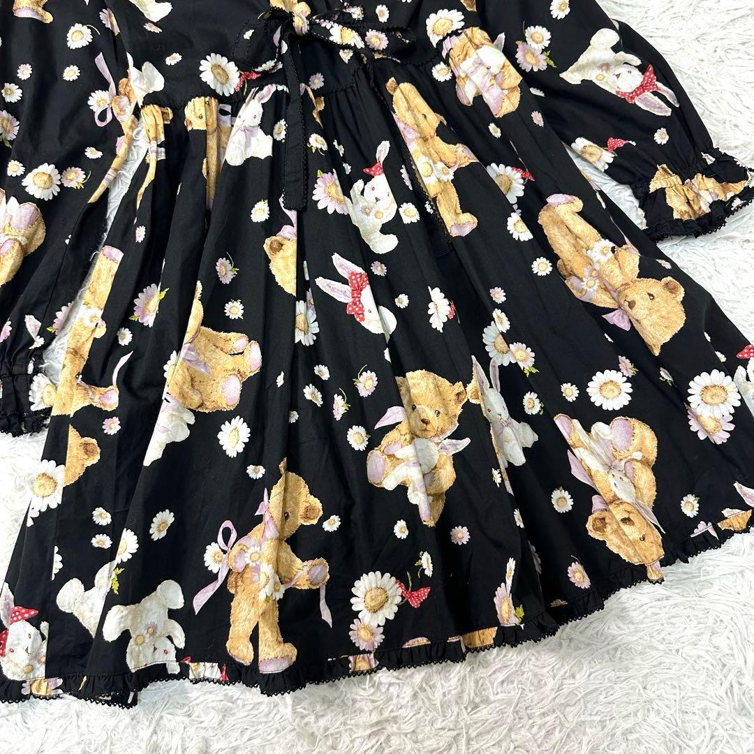 ピンクハウス ひな菊ロンド カタログ掲載 チュニックワンピース うさぎ＆くま