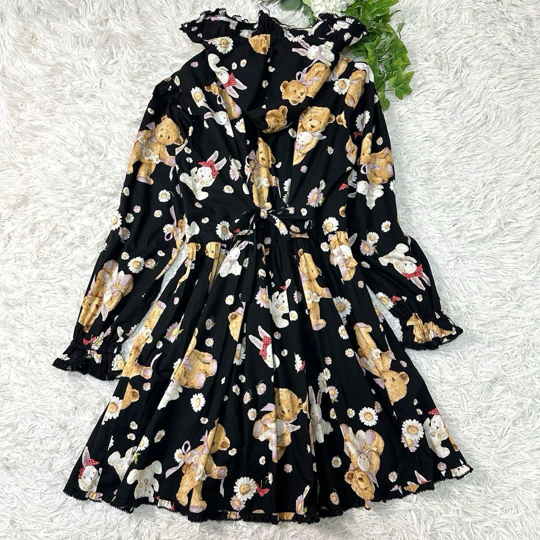 ピンクハウス ひな菊ロンド カタログ掲載 チュニックワンピース うさぎ＆くま