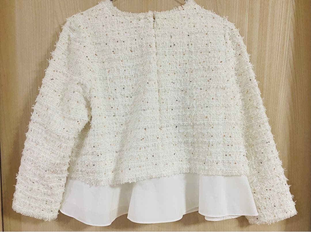 M Maglie le cassetto ラメスパンコールツイードブラウス