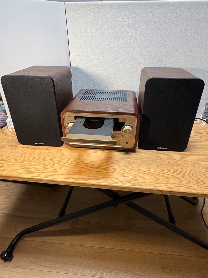 SANSUI真空管ハイブリッドアンプ搭載ステレオシステムSMC-300BT美品