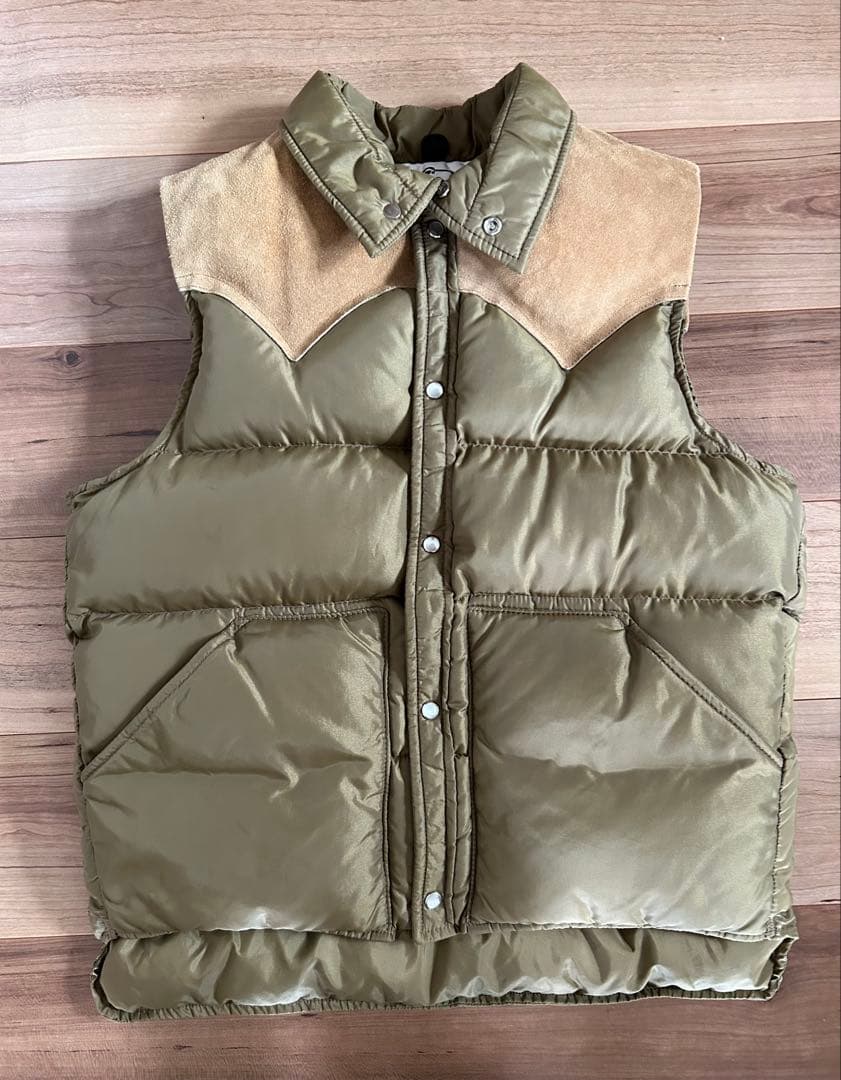 美品　ウールリッチ　ダウンベスト　ブラウン　M 70s 80s 白タグ