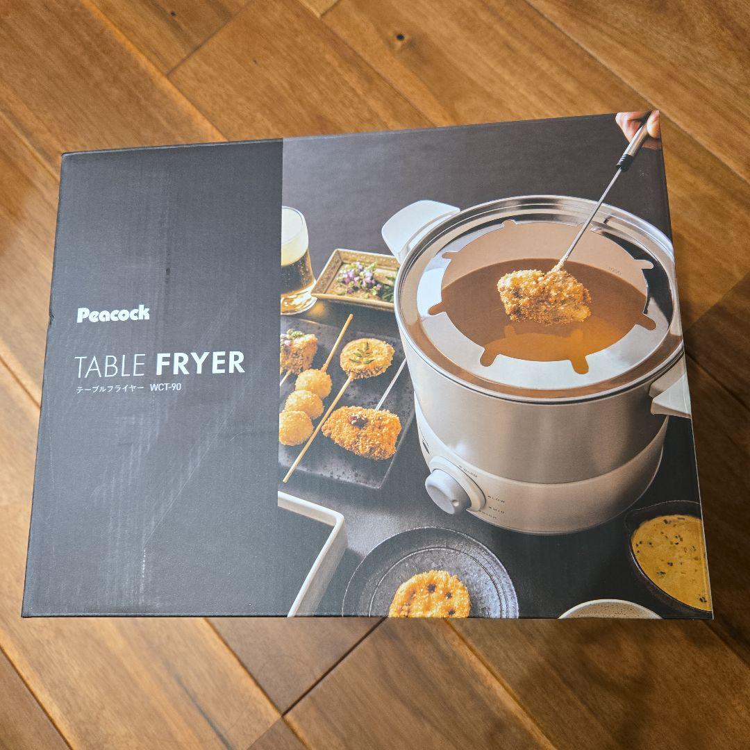 キッチン家電 Peacock TABLE FRYER WCT-90