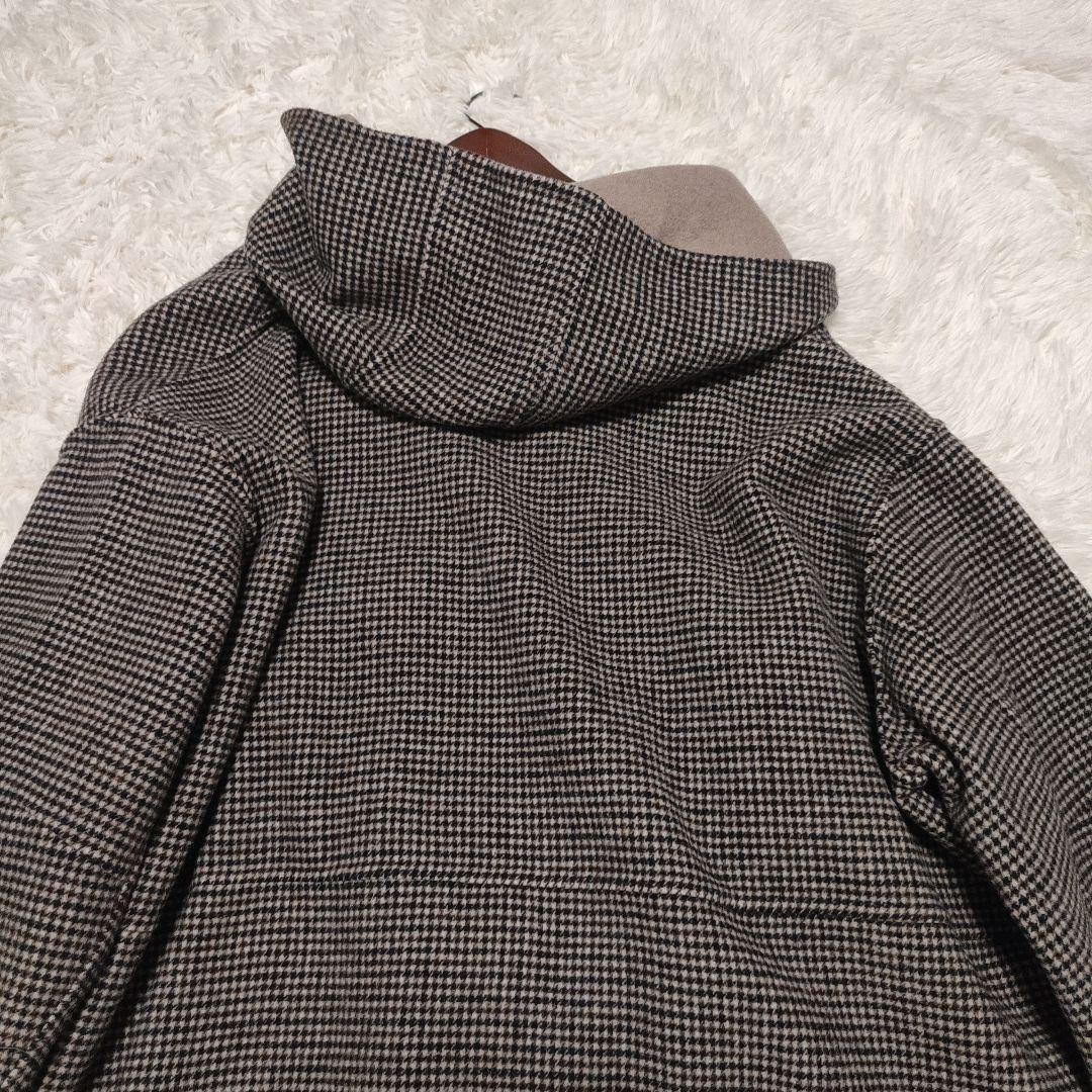 【未使用タグ付き】SHIPS any　リバーフーデットミディコート　ベージュ