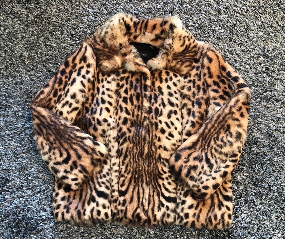 JOSEPH ジョセフ　レオパード　ラビットファー