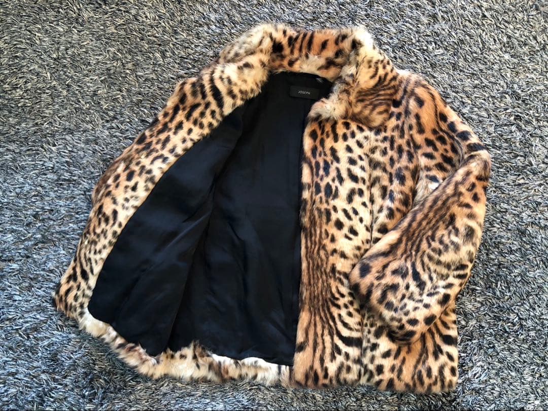 JOSEPH ジョセフ　レオパード　ラビットファー