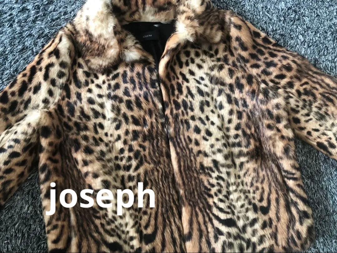 JOSEPH ジョセフ　レオパード　ラビットファー