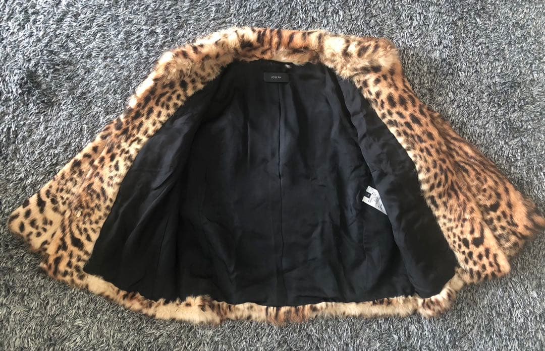 JOSEPH ジョセフ　レオパード　ラビットファー