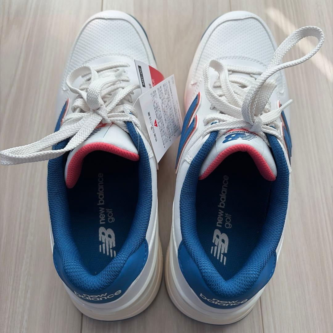 【新品・未使用】New Balanceゴルフシュー25.5cm 白・水色・ピンク