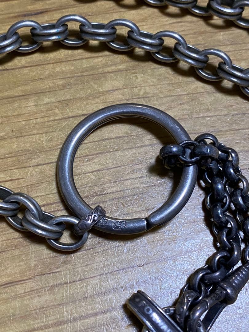 RUST ウォレットチェーン　シルバー925 ホールマーク　イギリス製