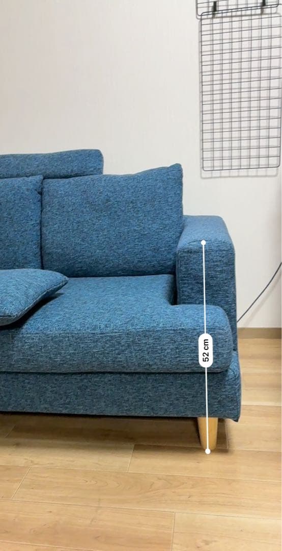 近い地域推奨　引き取り限定　ロウヤ　L字型ソファセット　ネイビー