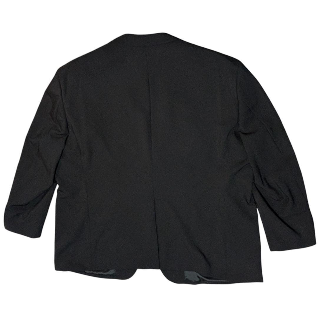 ７L 新品 大きい メンズ スーツ セットアップ 黒 共布付 洗える ストレッチ