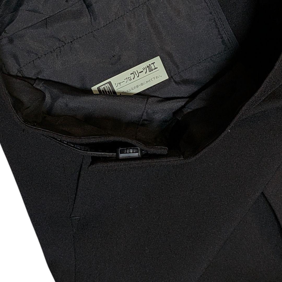 ７L 新品 大きい メンズ スーツ セットアップ 黒 共布付 洗える ストレッチ